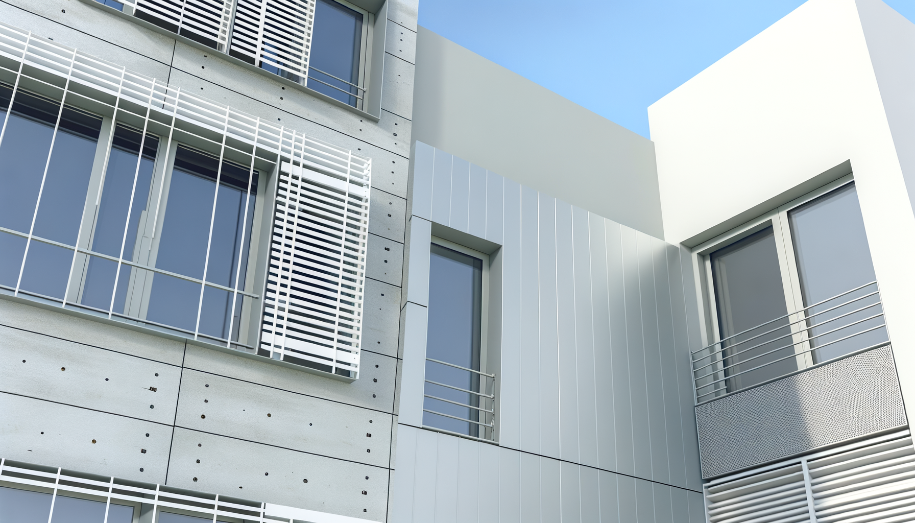 Fachadas de aluminio minimalistas en Barcelona 2025