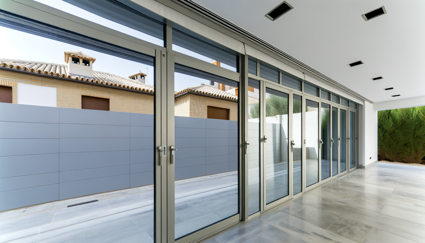 Puertas plegables de aluminio en Granada: tendencias 2025